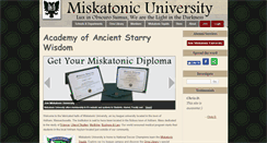 Desktop Screenshot of miskatonic-university.org