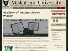 Tablet Screenshot of miskatonic-university.org